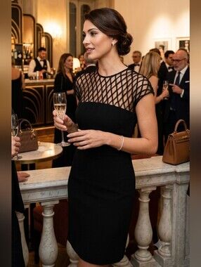 Gucci Black Cocktail Dress M
